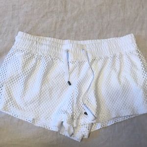 Fabletics White exercise shorts